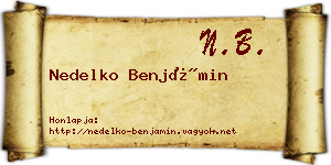 Nedelko Benjámin névjegykártya