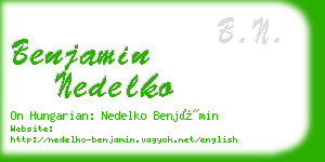 benjamin nedelko business card
